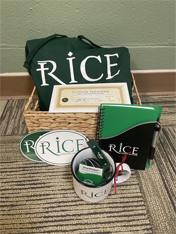 Rice Memorial Basket with Tuition voucher